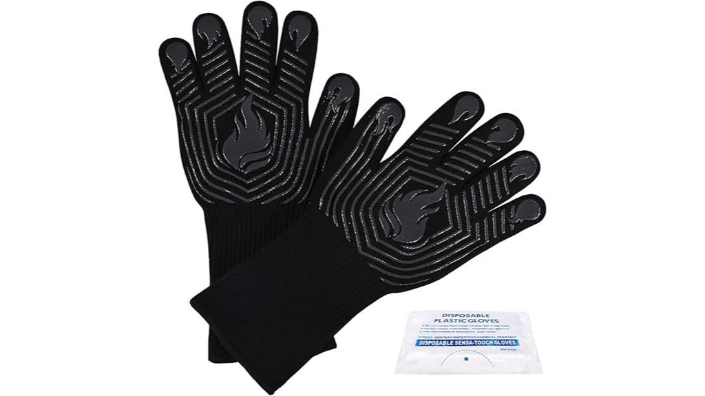 heat resistant grilling gloves