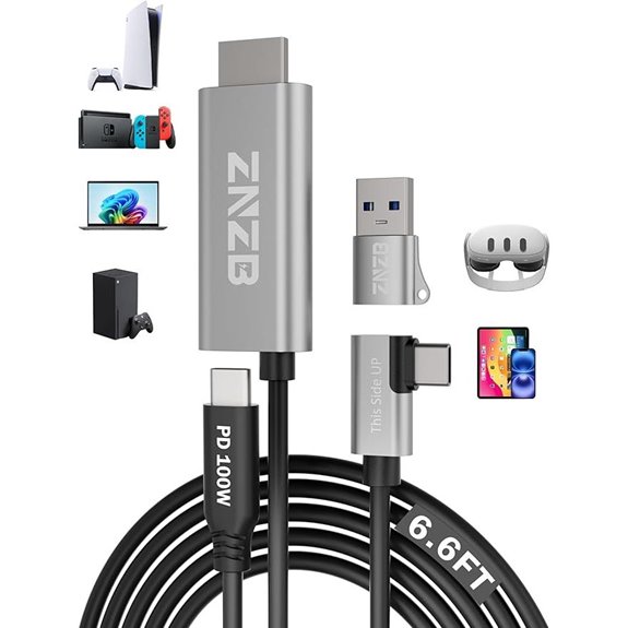 HDMI Capture Card with 100W PD for VR and Streaming