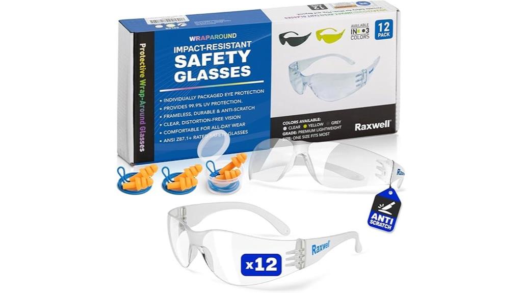 impact resistant safety glasses