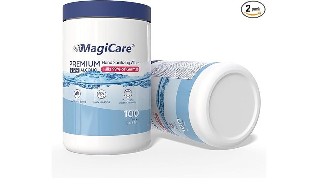 large alcohol wipes pack