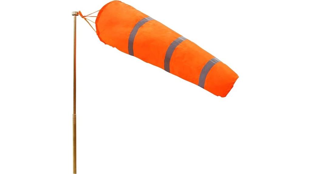 large outdoor airport windsock