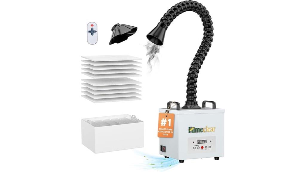 laser fume extractor system