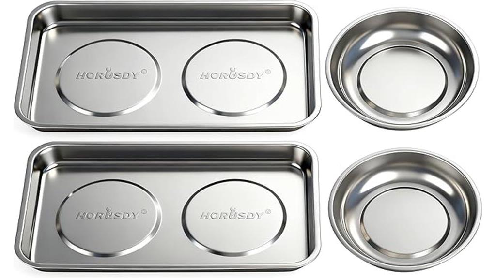 magnetic 4 piece parts tray