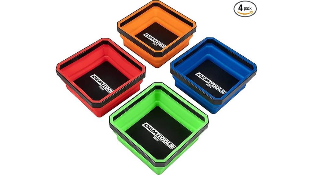 magnetic foldable tool tray