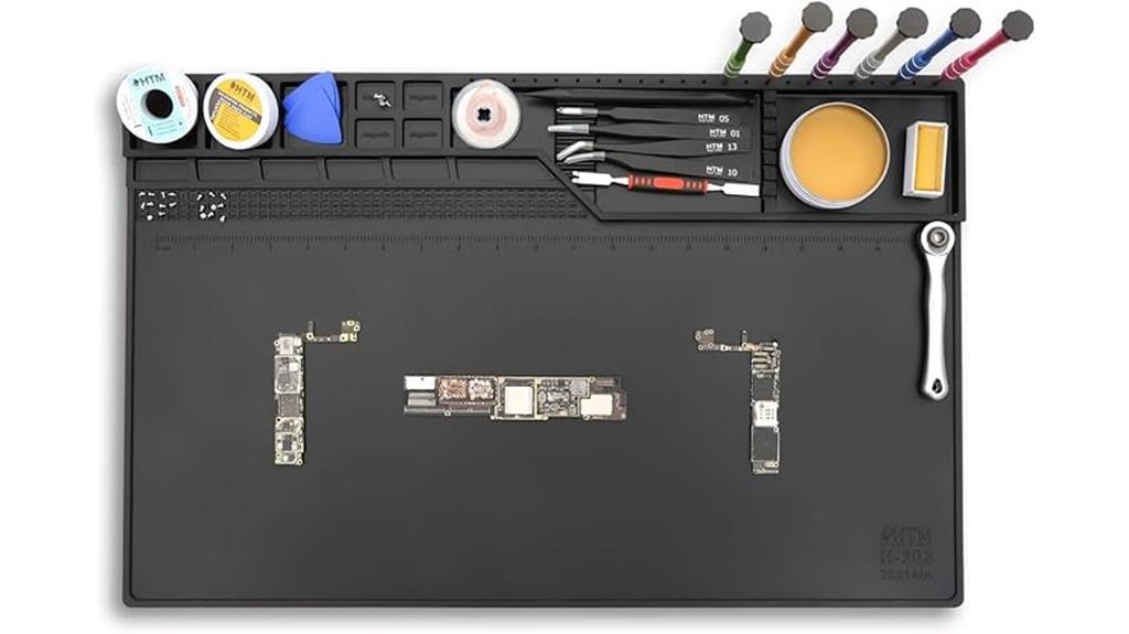 magnetic silicone soldering mat