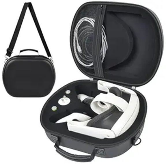 Meta Quest 3 VR Headset Carrying Case with Shoulder Strap