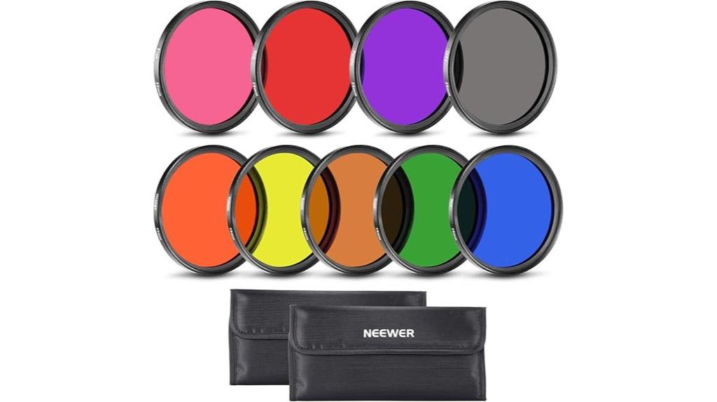 nine color lens filters