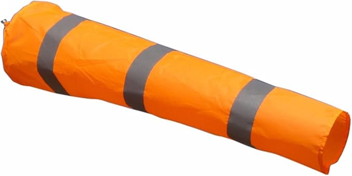 outdoor windsock with reflective belts