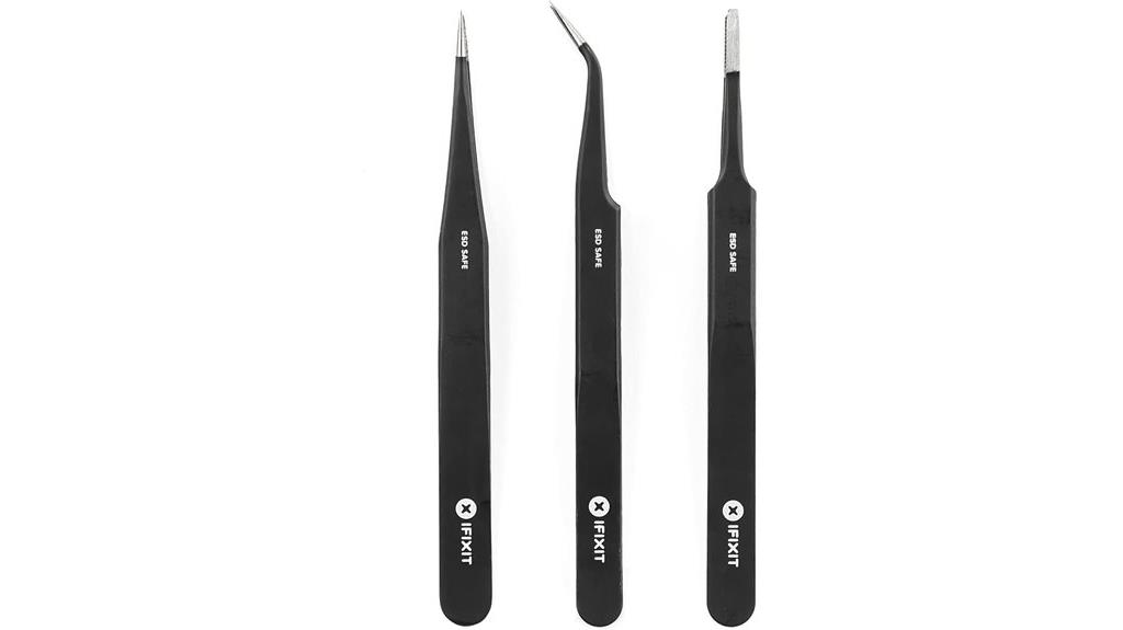 precision electronic tweezers set