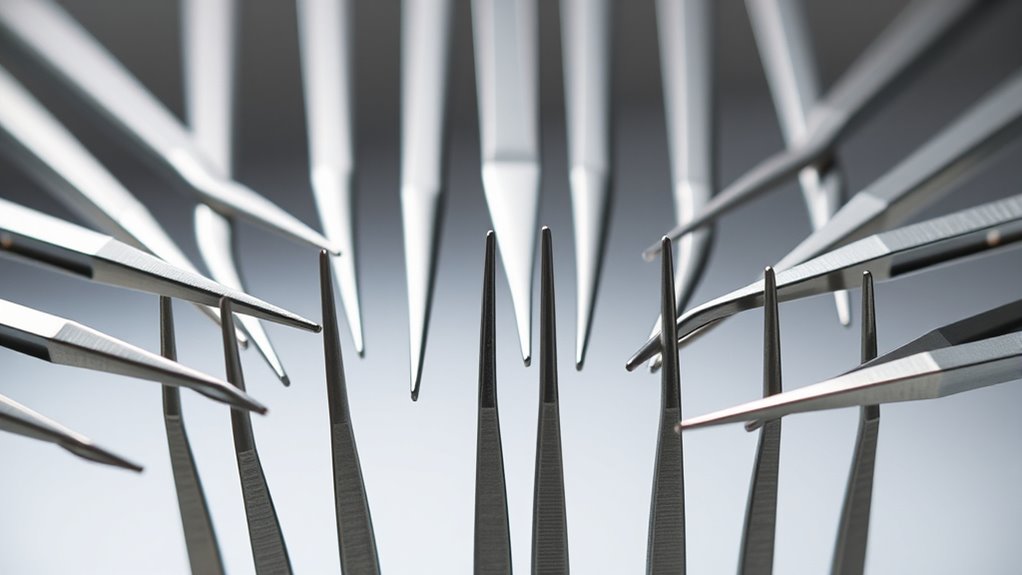 precision tweezers for detail