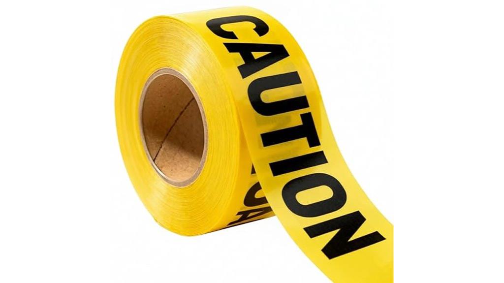 premium yellow caution tape