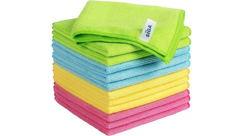 twelve microfiber cloths pack