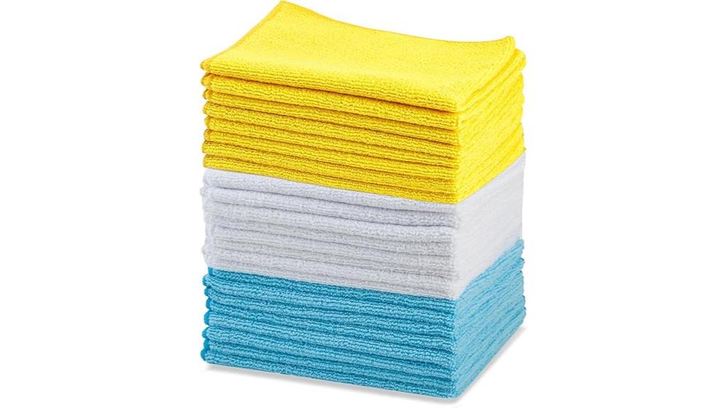 twenty four microfiber cloths