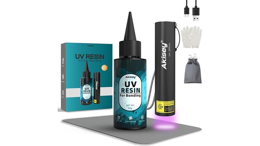 uv resin kit with light
