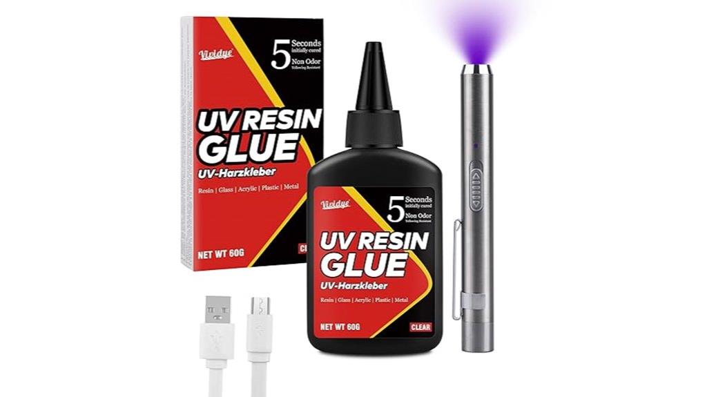uv resin kit with light