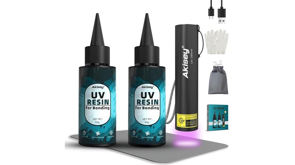 uv resin kit with light