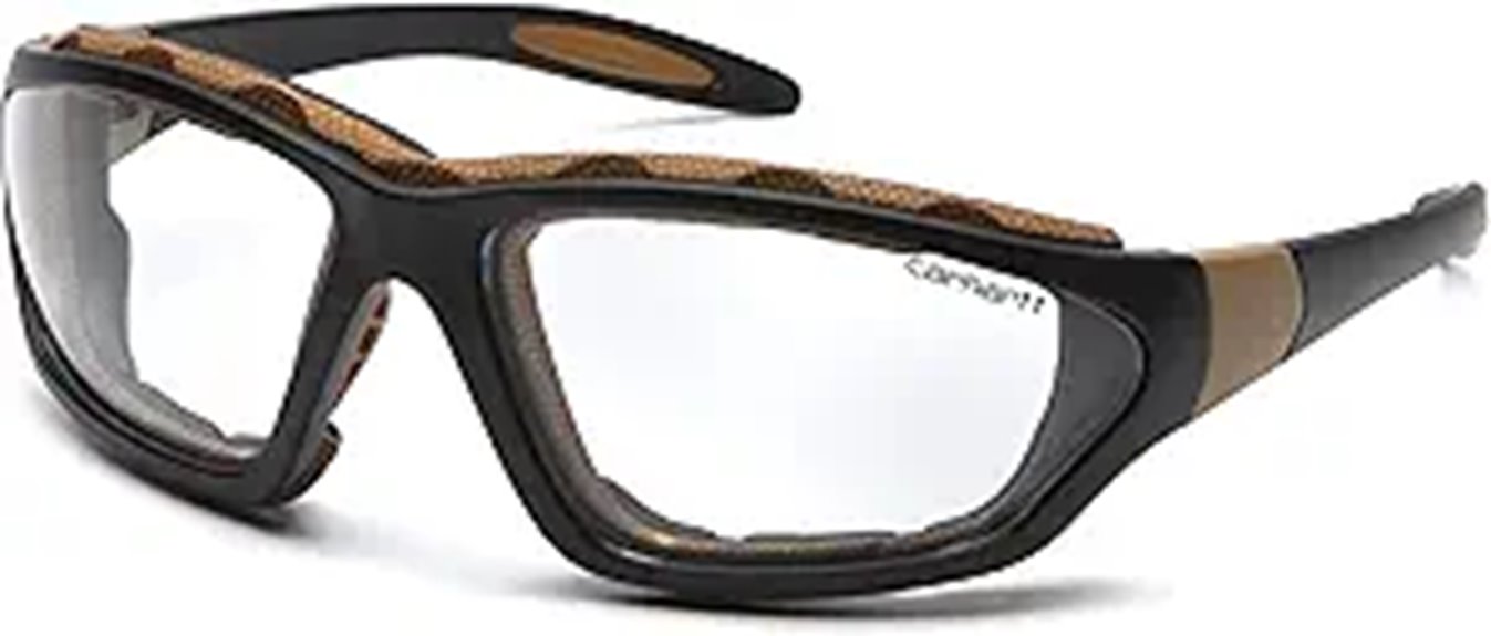vented foam safety glasses