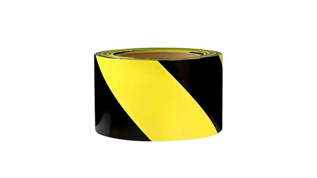 yellow black striped tape