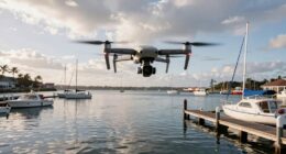 challenging marine drone filming