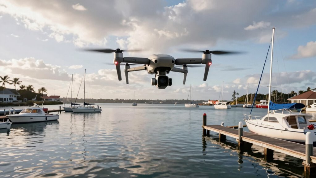 challenging marine drone filming