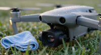 cleaning and protecting drone cameras