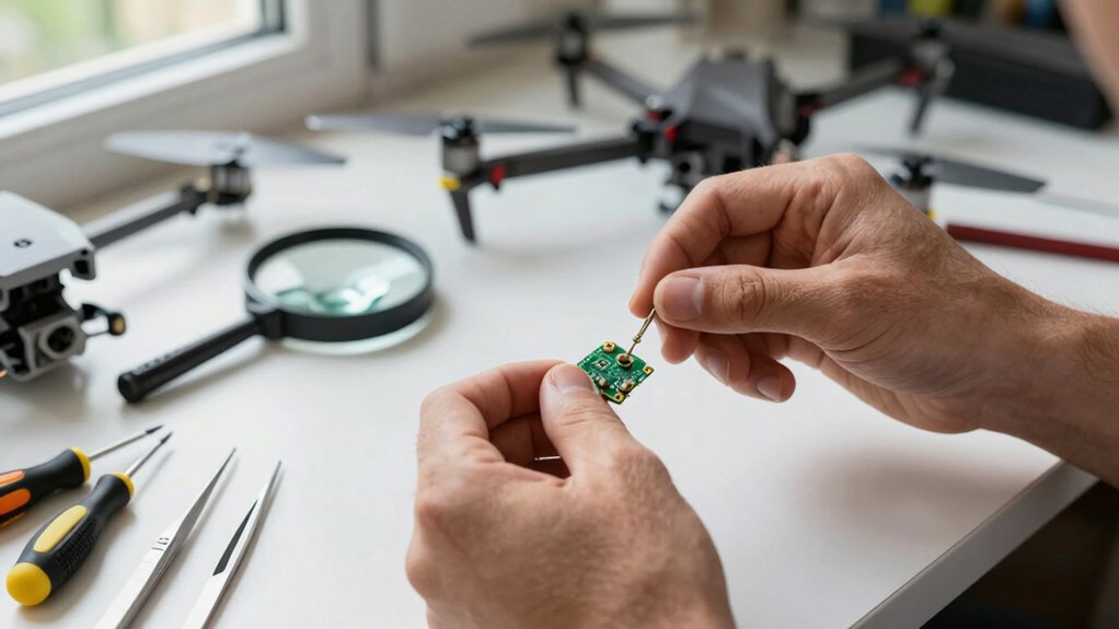 gradually mastering drone repair