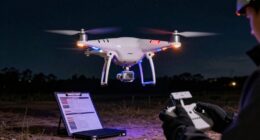 night drone safety setup