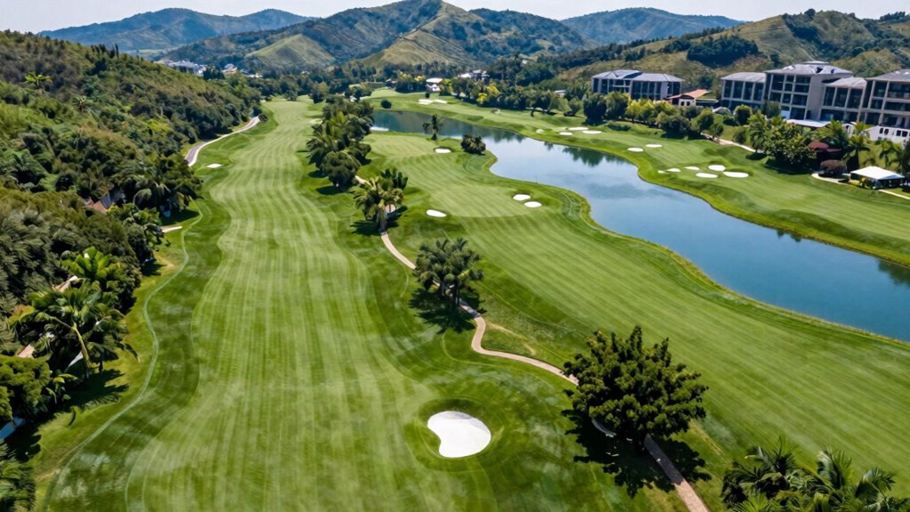 optimal aerial angles for golf