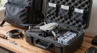 organized drone gear storage