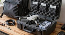organized drone gear storage