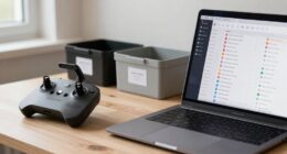 organized drone media files
