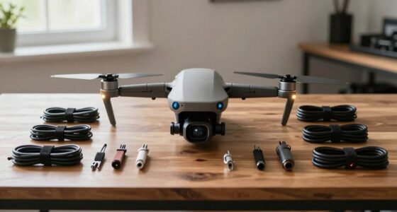 organized streamlined drone configuration
