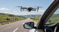 practicing drone skills on road trips