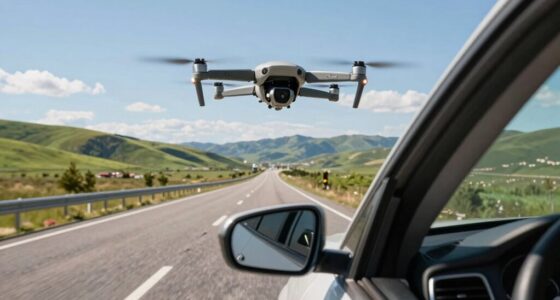 practicing drone skills on road trips