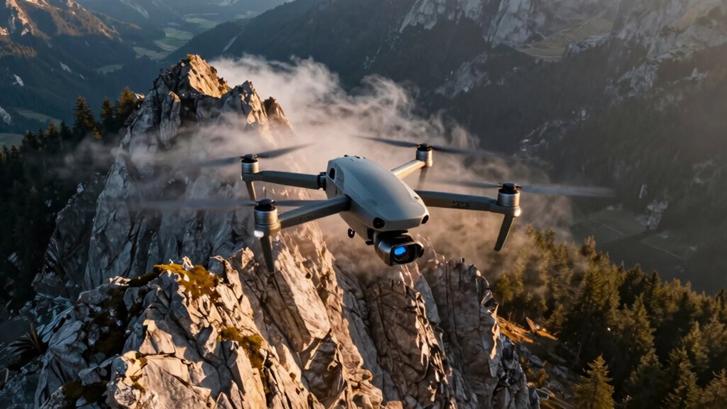 responsible drone mountain exploration