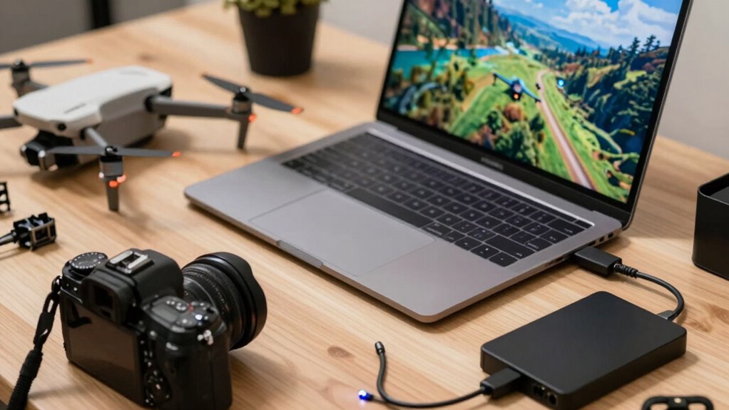 secure drone data backups