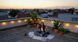 solo aerial storytelling practice