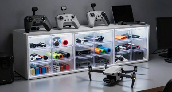 streamlined storage for drones