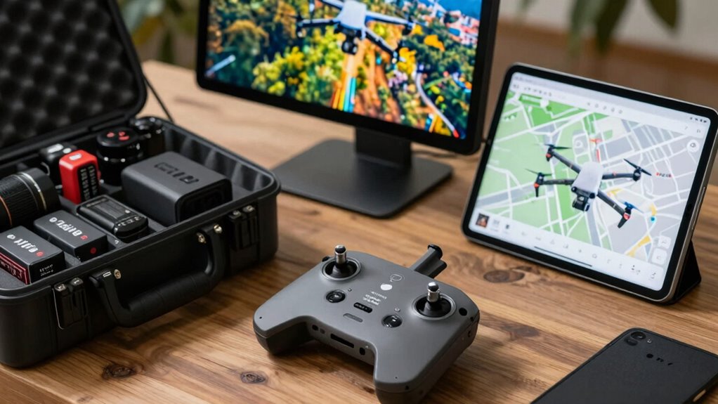 supporting equipment for drone filming