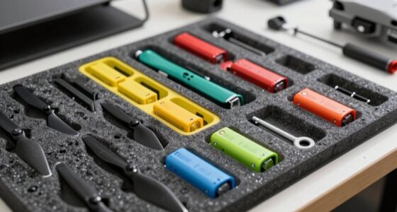 well organized drone kit
